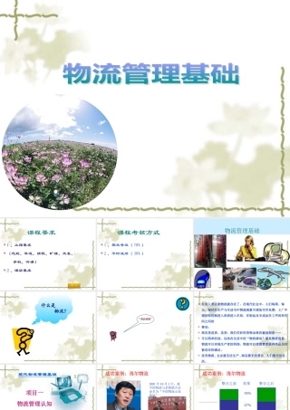 一物流管理认知