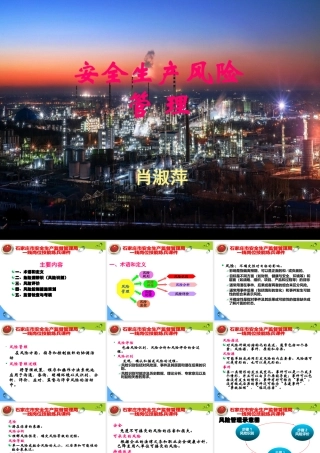 一线岗位练兵培训教材教材1-安全生产风险管理(肖淑萍)