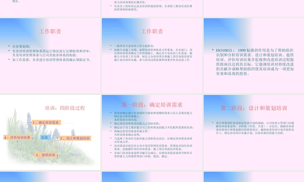 《培训管理手册》的说明