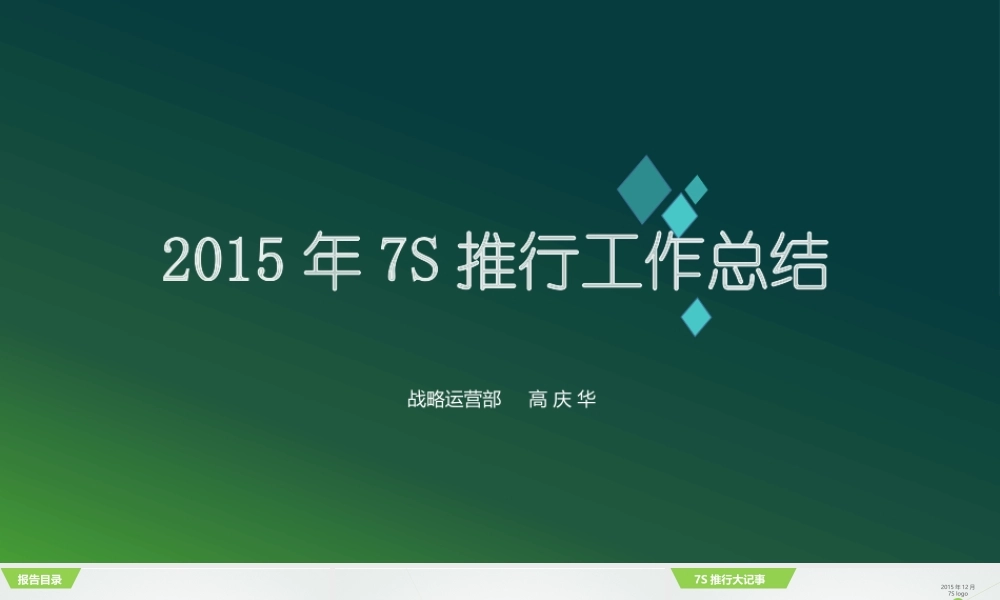 XXXX年度7S年度总结报告-02版
