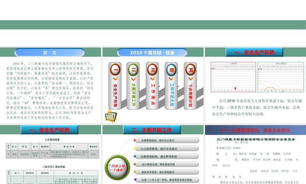 XXXX年度安全工作总结