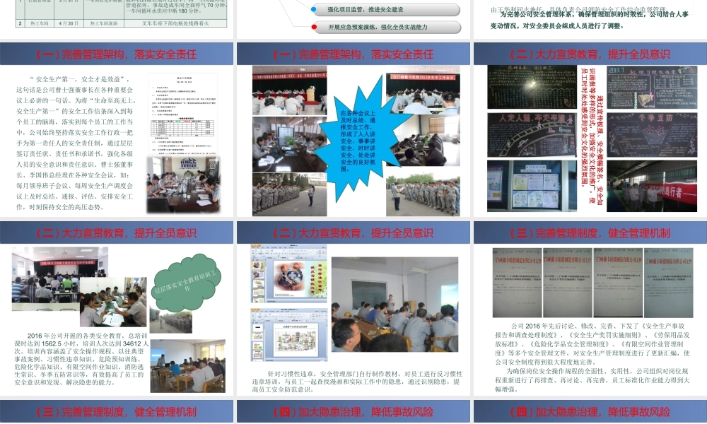 XXXX年度安全工作总结
