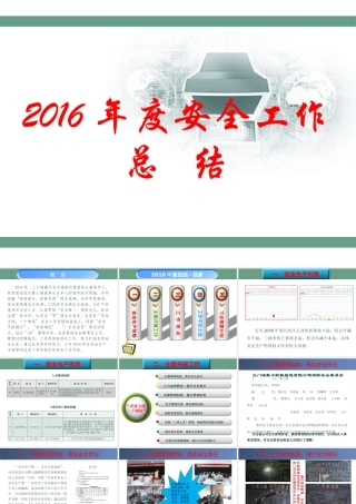 XXXX年度安全工作总结