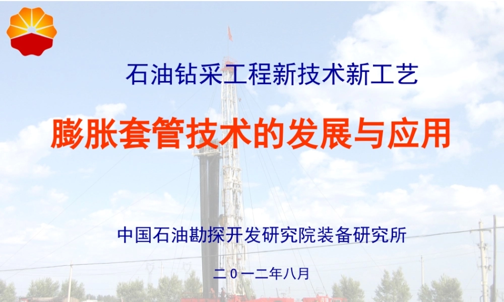 《膨胀套管技术的发展及应用》XXXX0807