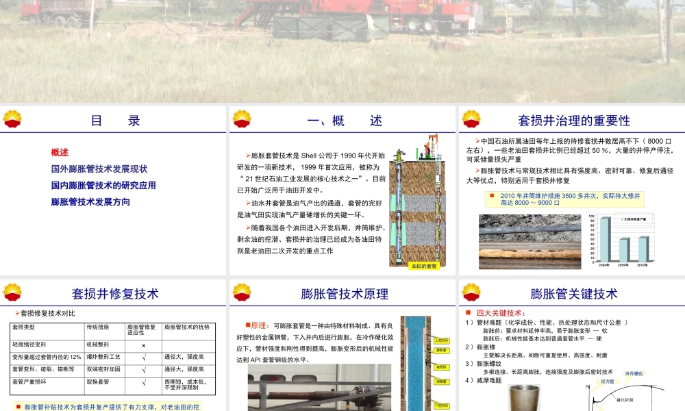 《膨胀套管技术的发展及应用》XXXX0807