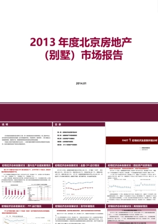 XXXX年度北京别墅房地产市场报告