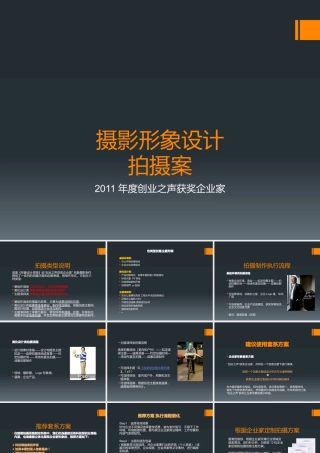 XXXX年度创业之声获奖企业家 形象设计