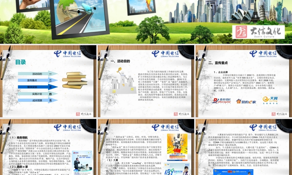 XXXX年度电信公司形象提升及活动方案