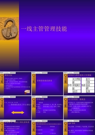 一线主管管理技能