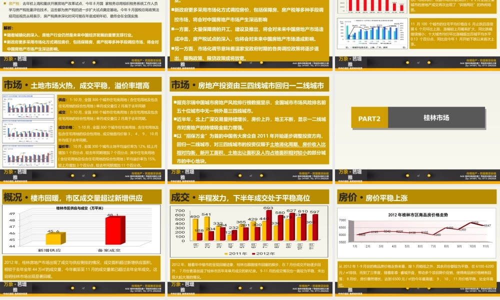 XXXX年度桂林市与临桂新区房地产市场报告