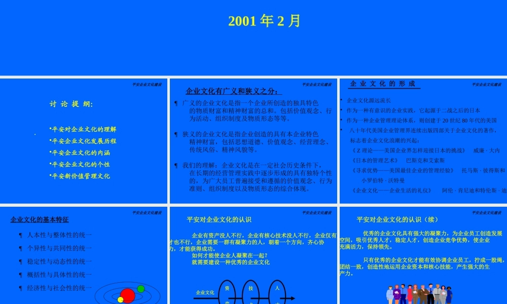 《平安企业文化建设A》