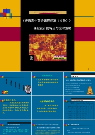 《普通高中英语课程标准(实验)》课程设计的特点与应对策略