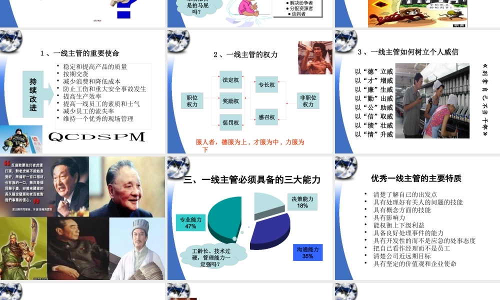 一线主管实战技能训练