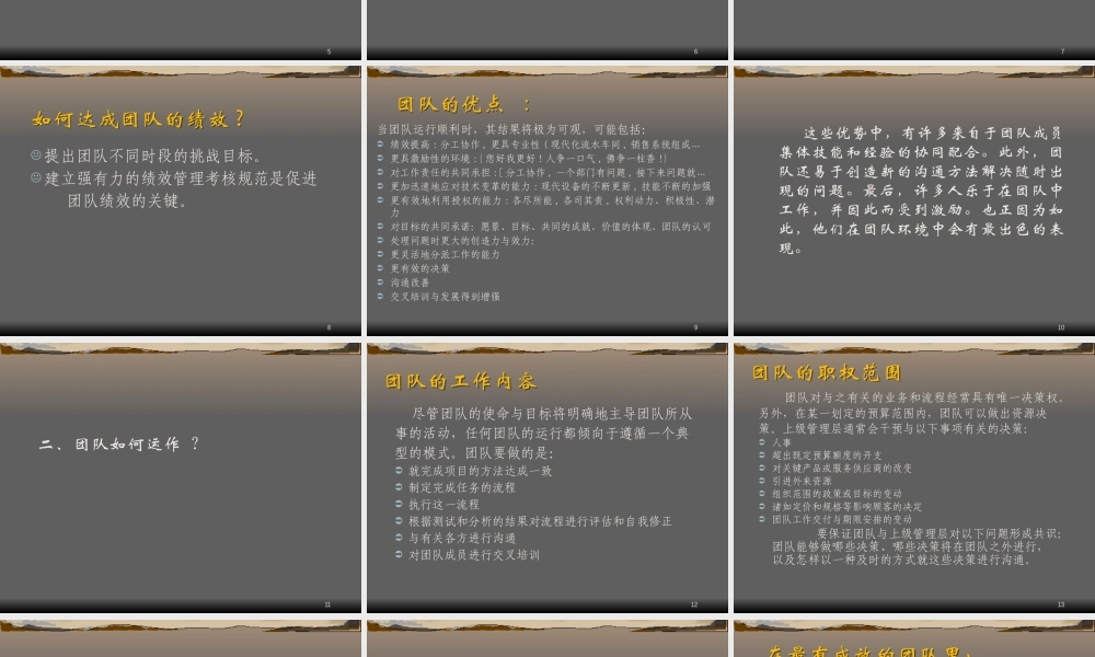 XXXX年度精选知识-精英团队管理