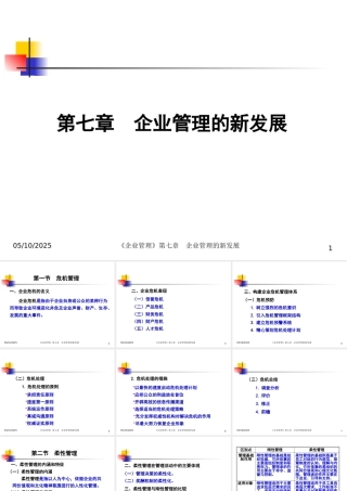 《企业管理》第7章 企业管理的新发展