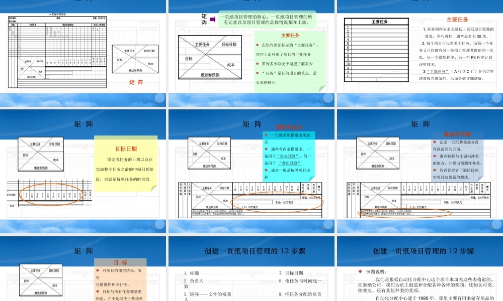 一页纸项目管理_1