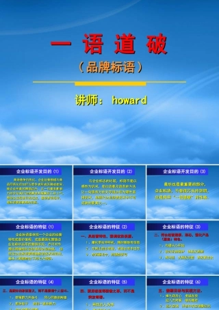 一语道破(品牌标语)(ppt 58页)