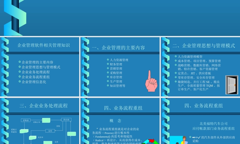 《企业管理软件》讲座--咨询公司