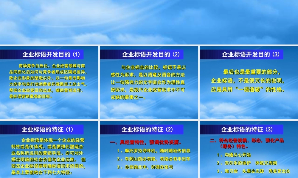 一语道破品牌标语