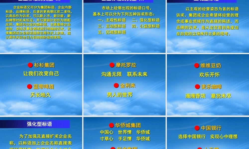 一语道破品牌标语