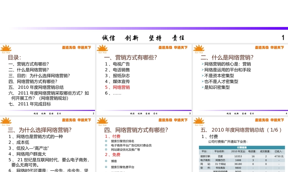 XXXX年度网络营销规划