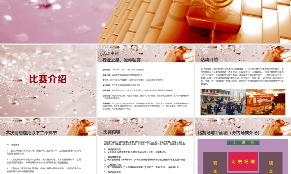 XXXX年度物业员工技能大赛活动招商方案