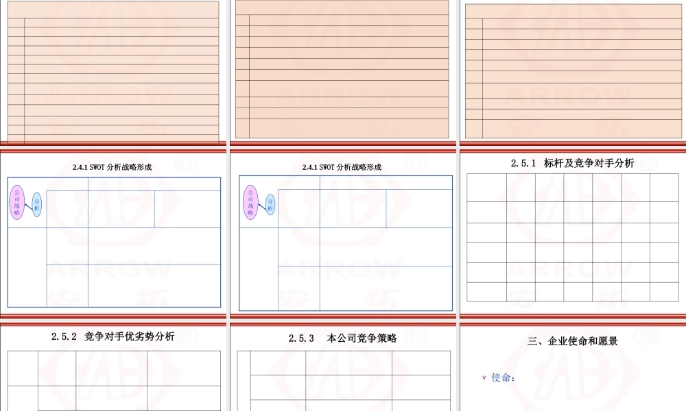 XXXX年度战略模板