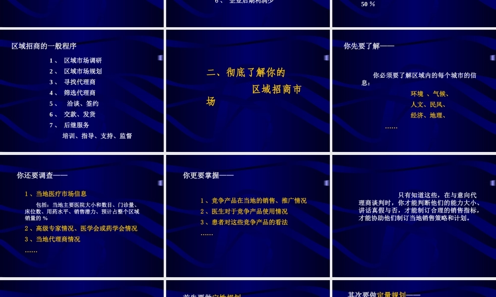XXXX年度招商管理培训1