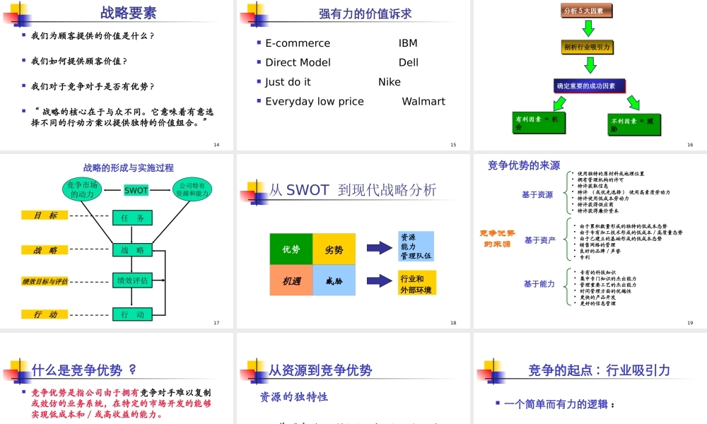 《企业集团全面预算管理》讲课提纲