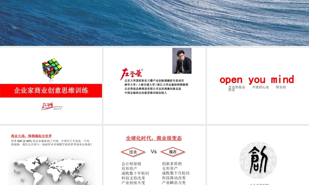 《企业家商业创意思维训练》