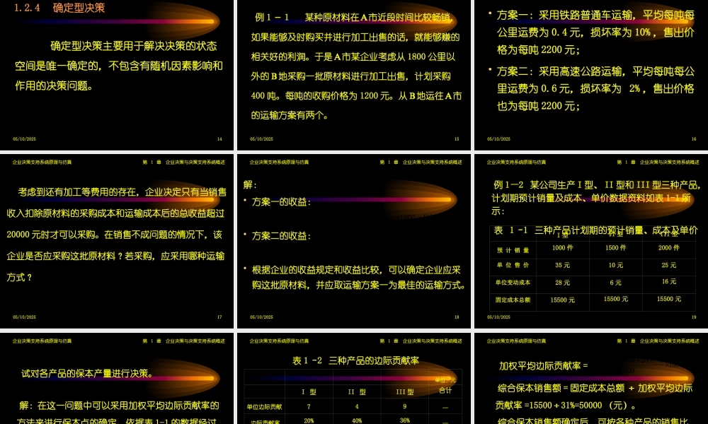 《企业决策支持系统原理与仿真》第1章