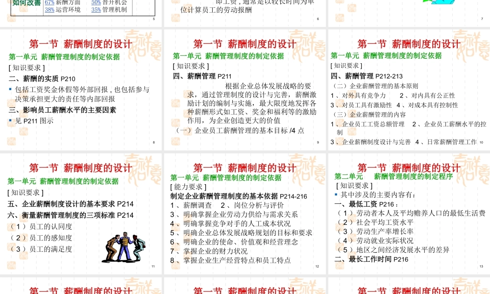 《企业人力资源管理师薪酬管理课程》