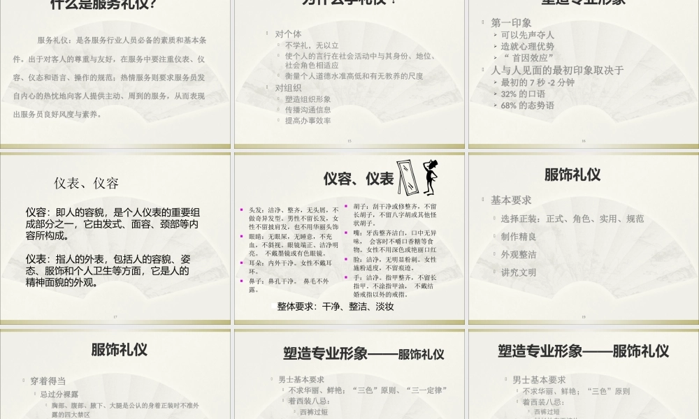 XXXX年服务礼仪培训资料