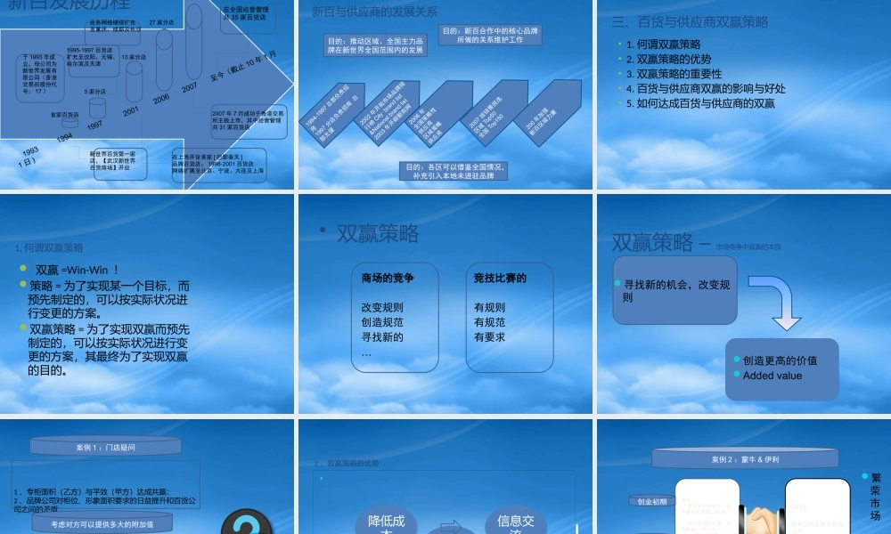 与供应商双赢策略