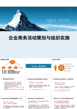 《企业商务活动策划与组织实施》