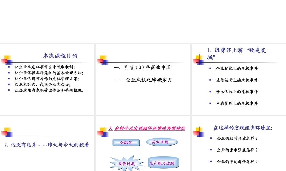 《企业危机管理》