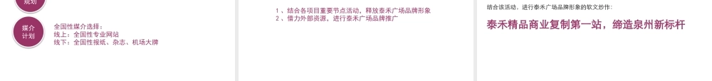 XXXX年福州泰禾广场商业项目品牌全国推广及东二环泰禾