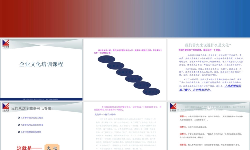 《企业文化》培训