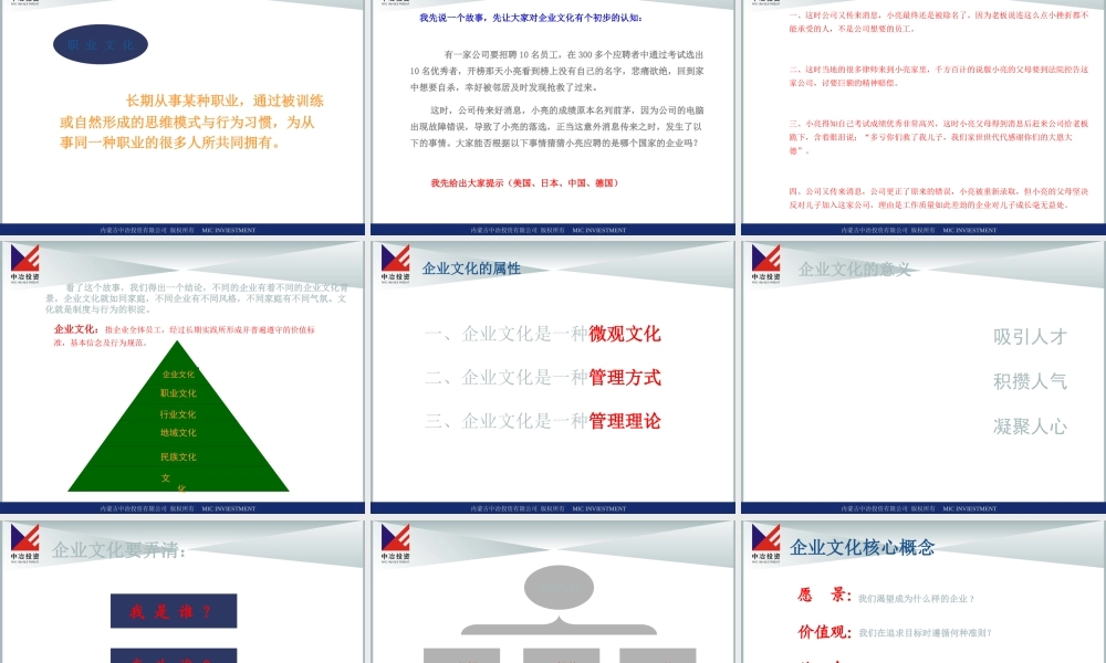 《企业文化》培训