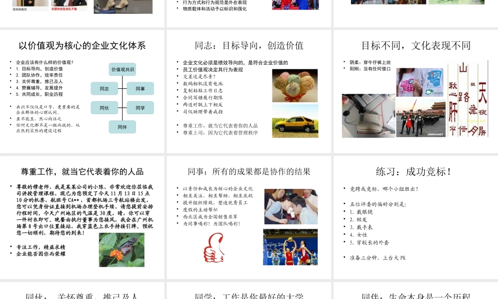 《企业文化》企业高管MBA进修班课程课件