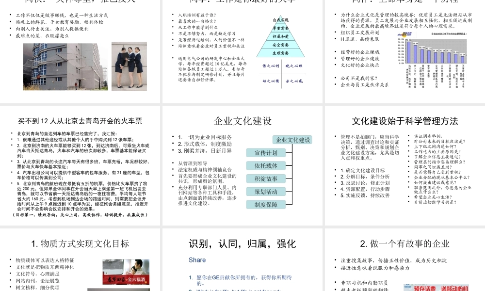 《企业文化》企业高管MBA进修班课程课件