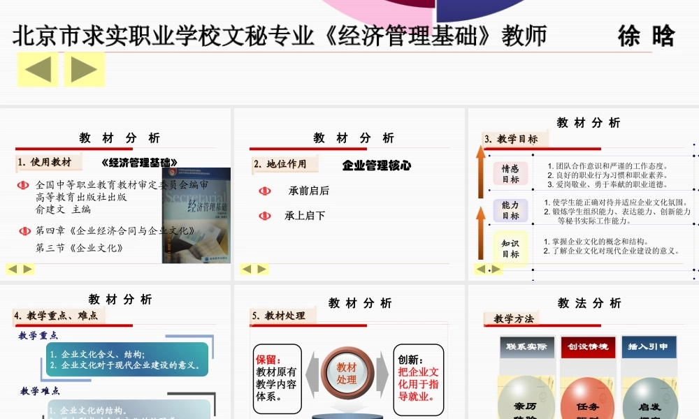 《企业文化》说课课件