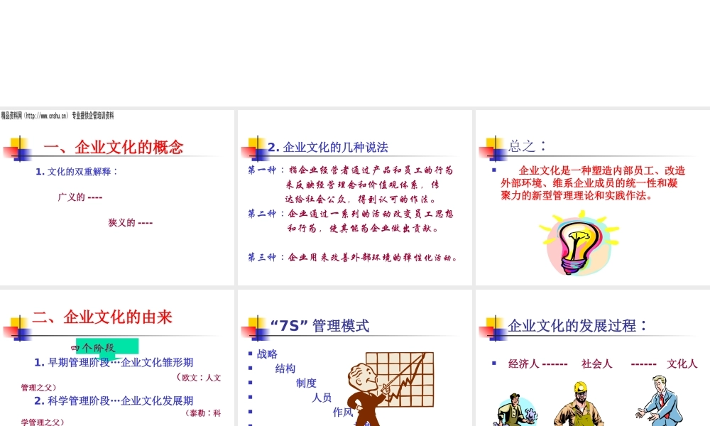 《企业文化构建》讲义(ppt)