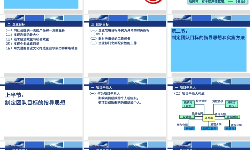 《企业文化与高绩效团队建设》讲义(1)