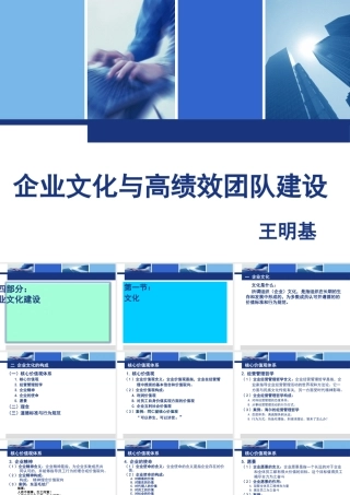 《企业文化与高绩效团队建设》讲义(2)