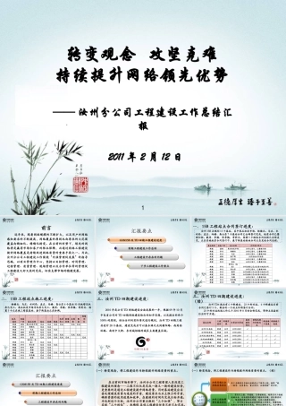 XXXX年工程建设工作总结汇报