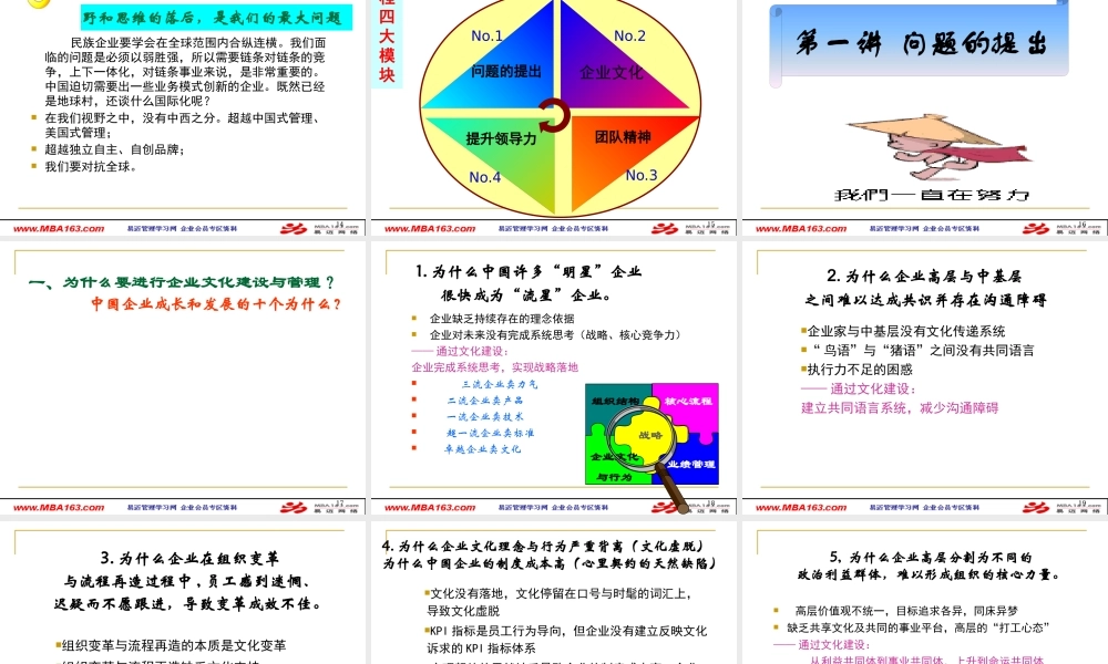 《企业文化与团队精神》188个ppt