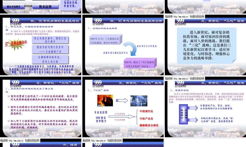 与时俱进，在学习中实现发展战略创新（三九企业集团）(ppt14)