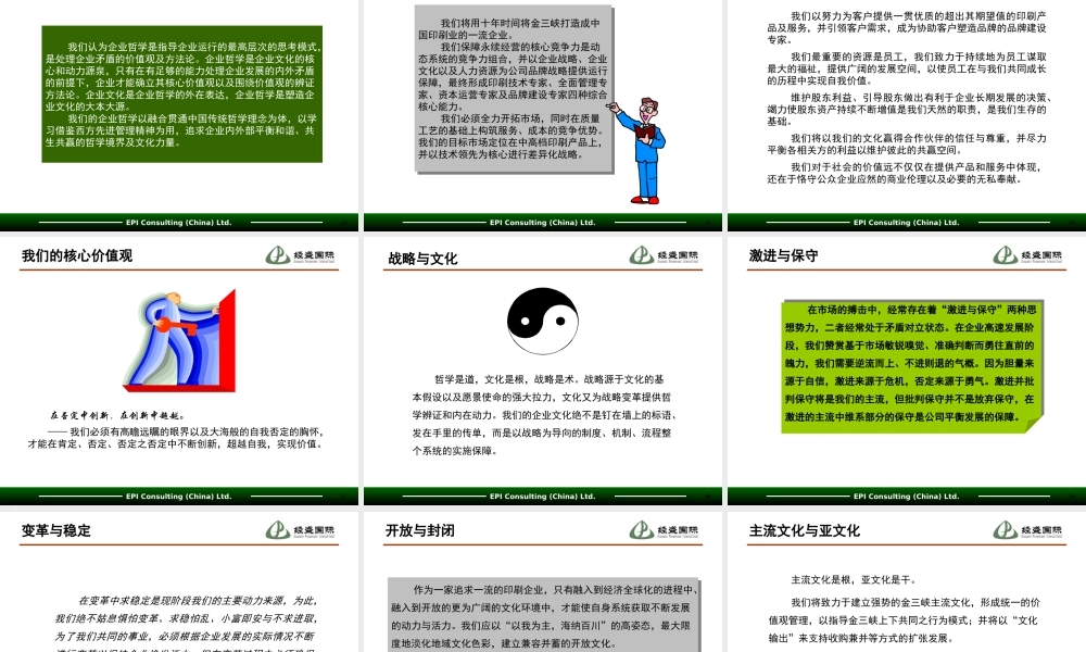 《企业文化战略咨询项目(机密)》