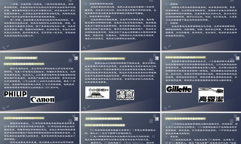 《企业形象CI设计》第1章：企业形象(CI)概述